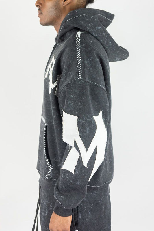 Rebel Minds RM Thick Stitch Half Zip Hoodie