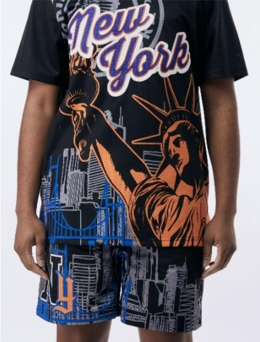 Rebel Minds New York Mesh Shorts (Orange)
