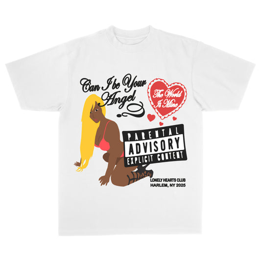 Lonely Hearts Club Can I Be Your Angel Premium Cropped T-shirt