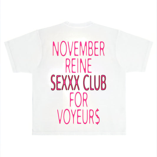 November Reine Look But Don't Touch Luxury Heavyweight T-shirt With Rhinestones
