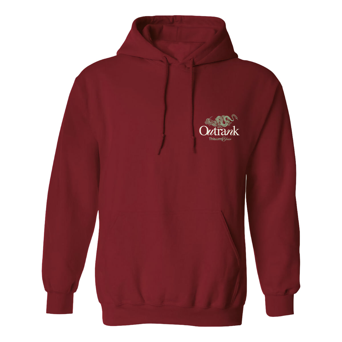 Outrank This Is My Year Hoodie (Burgundy)