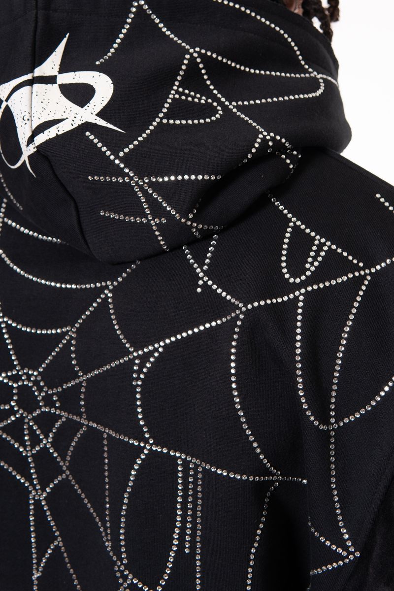 Vie Richie Venom Spider Rhinestone Hoodie