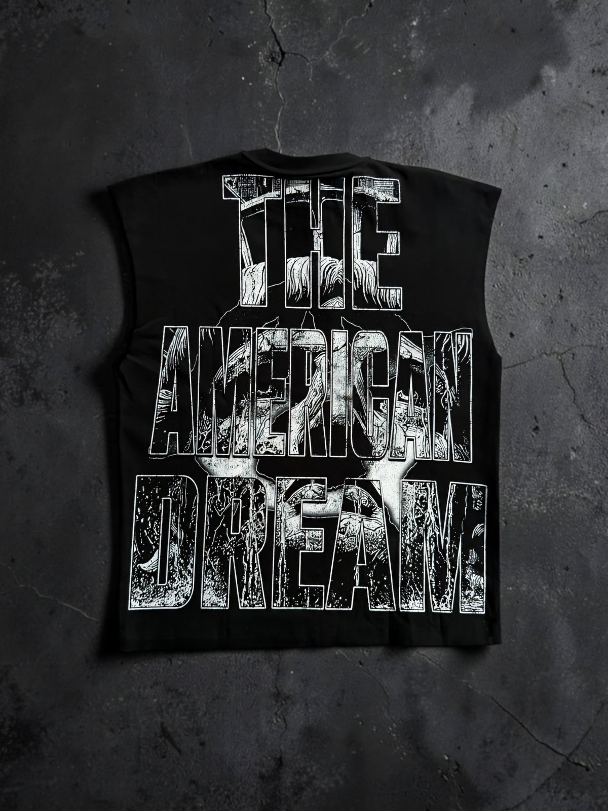 Rich The American Dream Rhinestone Sleeveless T-shirt