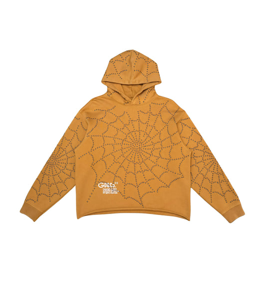 Gunzinii Metal Web Cropped Hoodie