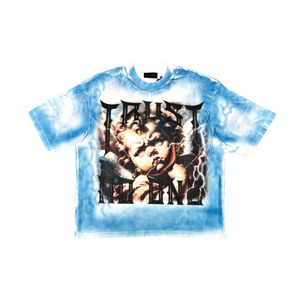 Rare Peace Trust No One Baby Rhinestone T-shirt