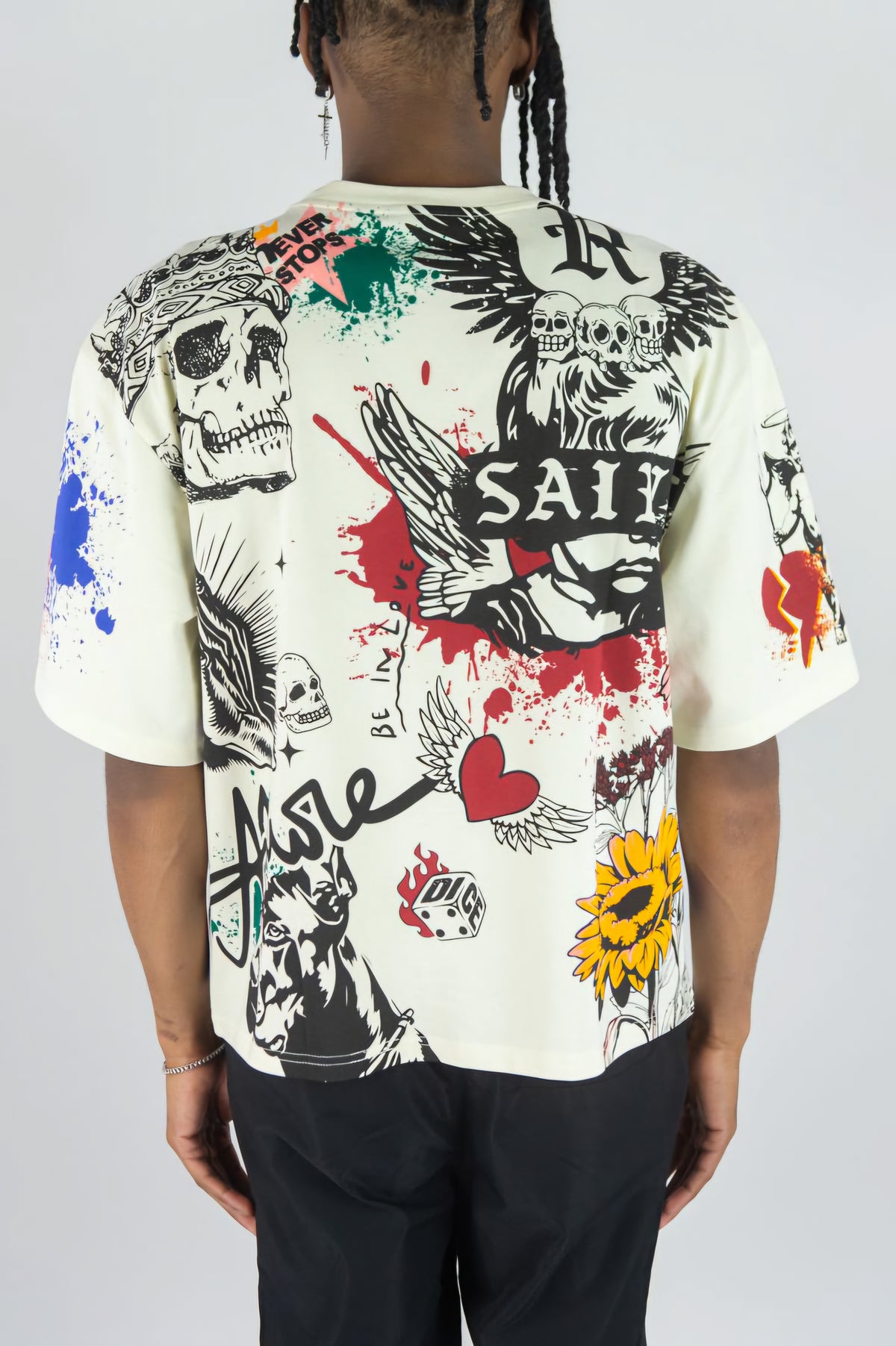 Rebel Minds Saint All Over T-shirt