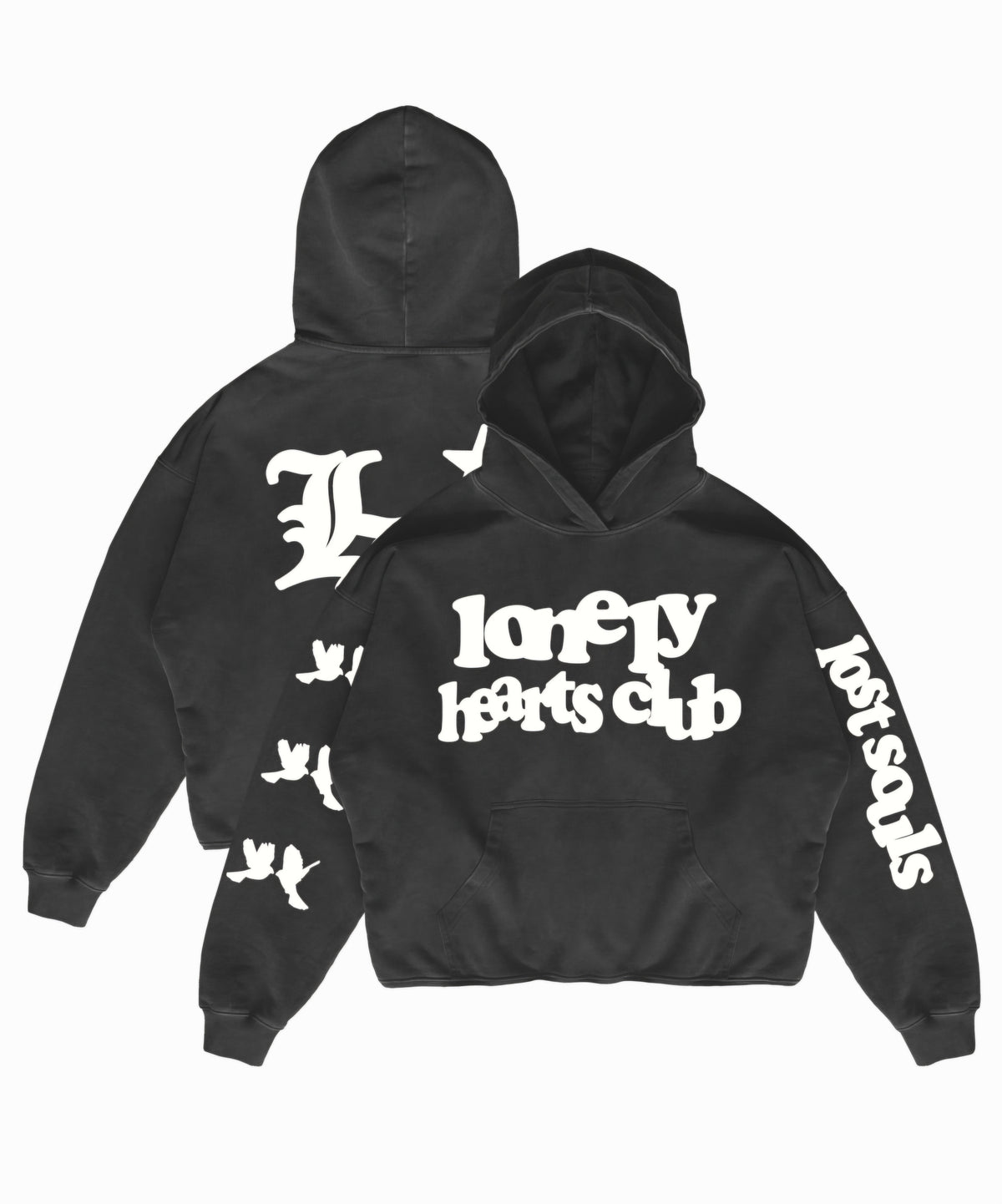 Lonely Hearts Club Lost Souls Premium Cropped Hoodie