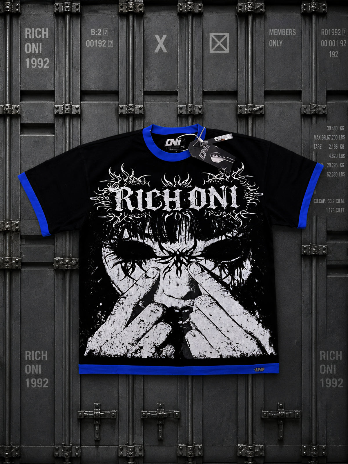 Rich Oni Shadow Face Heavyweight T-shirt