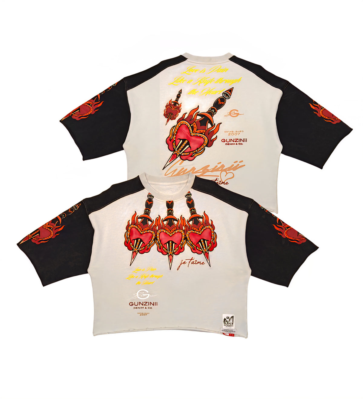 Gunzini Stabbed Me In The Back Tshirt Cropped T-shirt