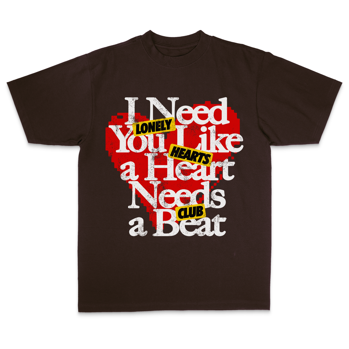 Lonely Hearts Club I Need You Like A Heartbeat Premium Cropped T-shirt