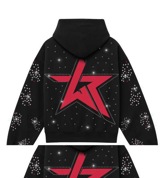 Wknd Riot 10AK Rhinestone Hoodie