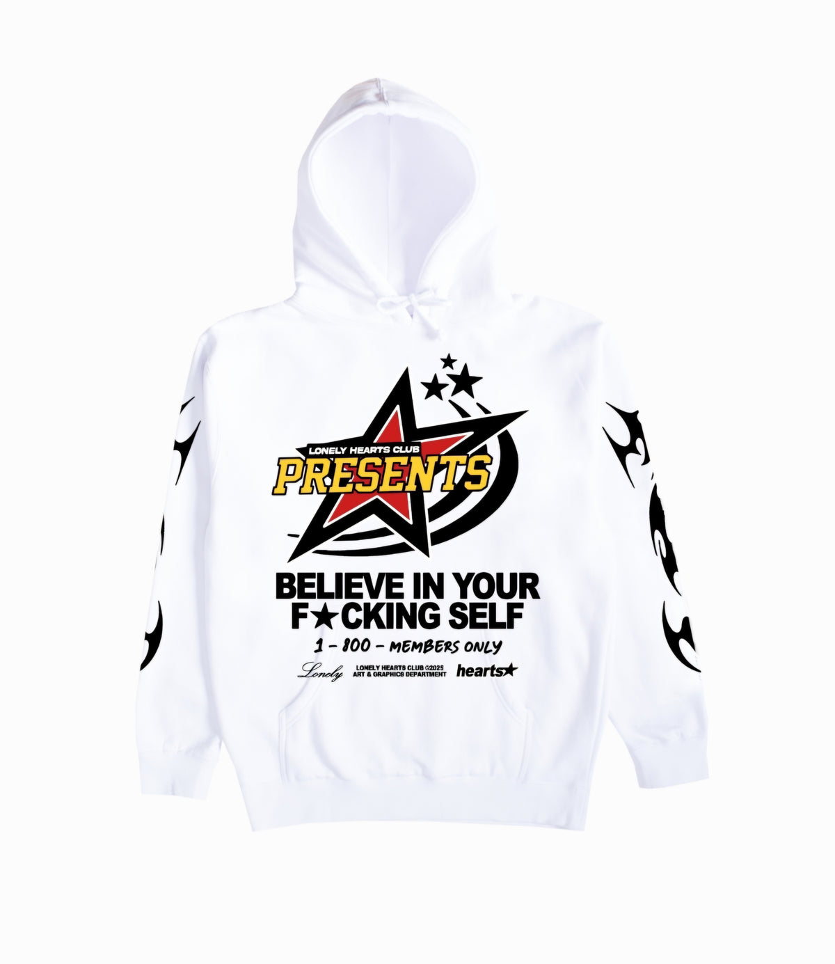 Lonely Hearts Club Believe In Yourself Hoodie(White)