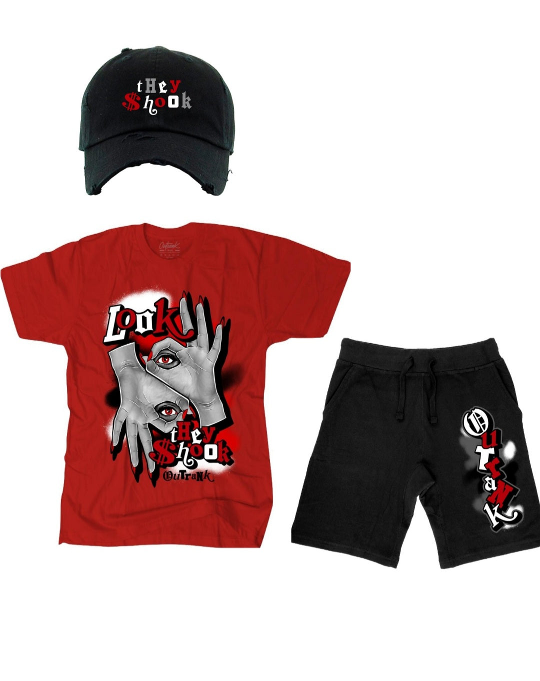 Outrank Look They Shook Shorts Set