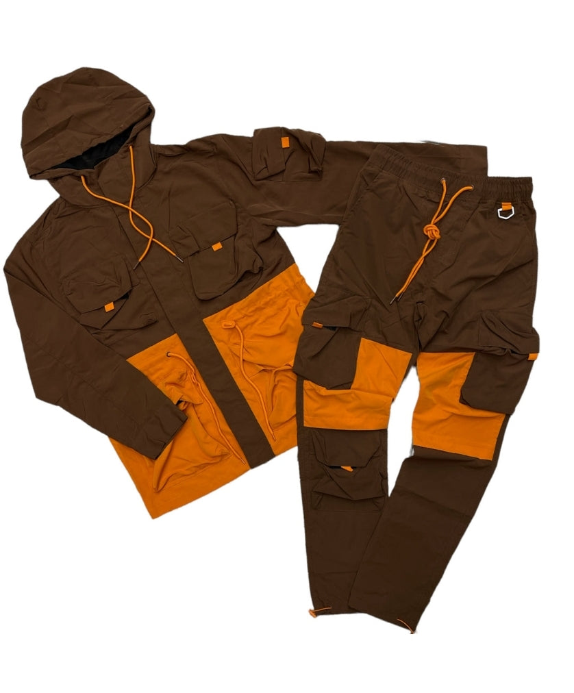Rebel Minds Nylon Color Block Track Suit