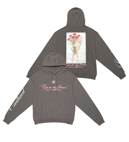 Civilized My Flowers Hoodie (Soil)