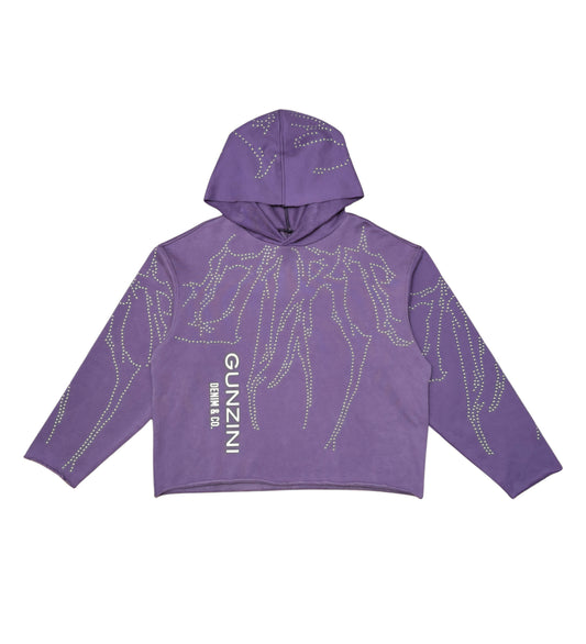 Gunzinii Heavy Metal Cropped Hoodie