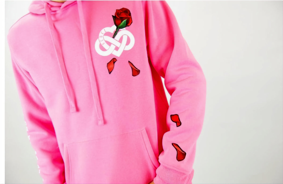 Rebel minds Infinite Amour Hoodie (Pink)