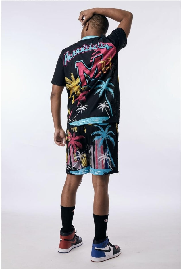 Rebel Minds Miami Mesh Shorts (Black)