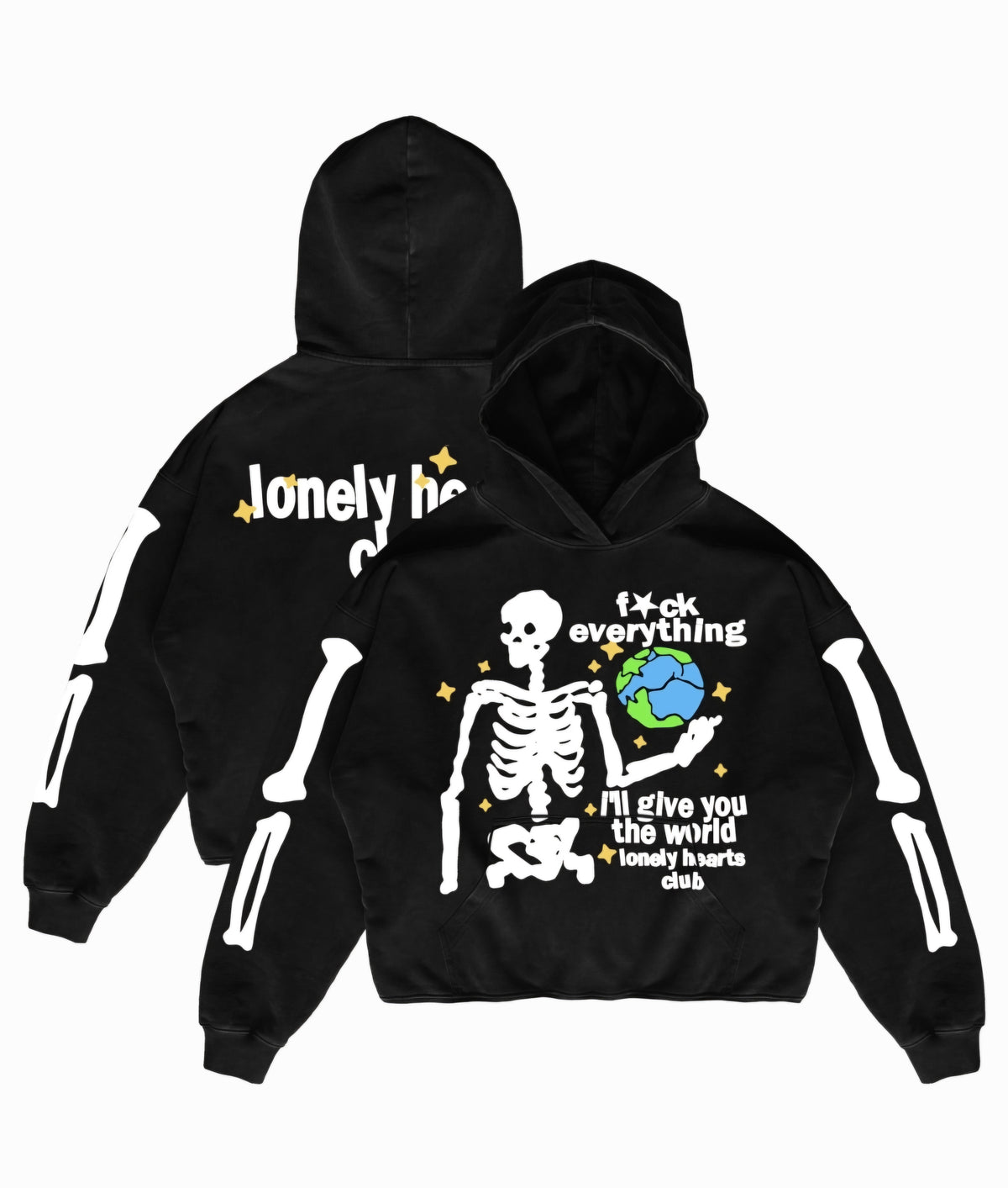 Lonely Hearts Club I'll Give You The World Premium Cropped Hoodie