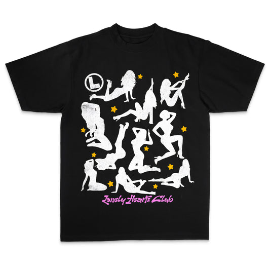 Lonely Hearts Club Silhouettes Premium Cropped T-shirt