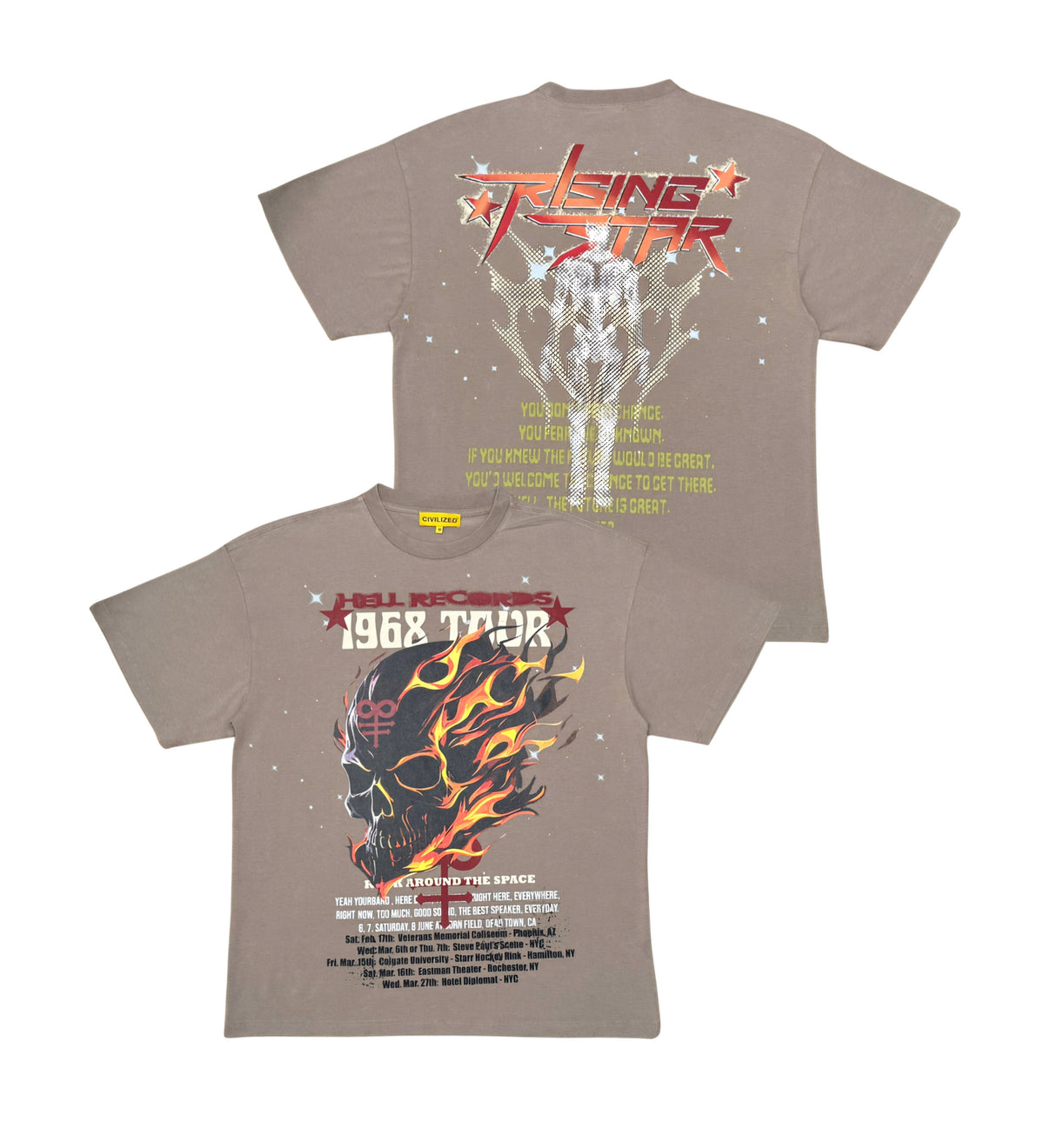 Civilized Rising Star Tour T-shirt