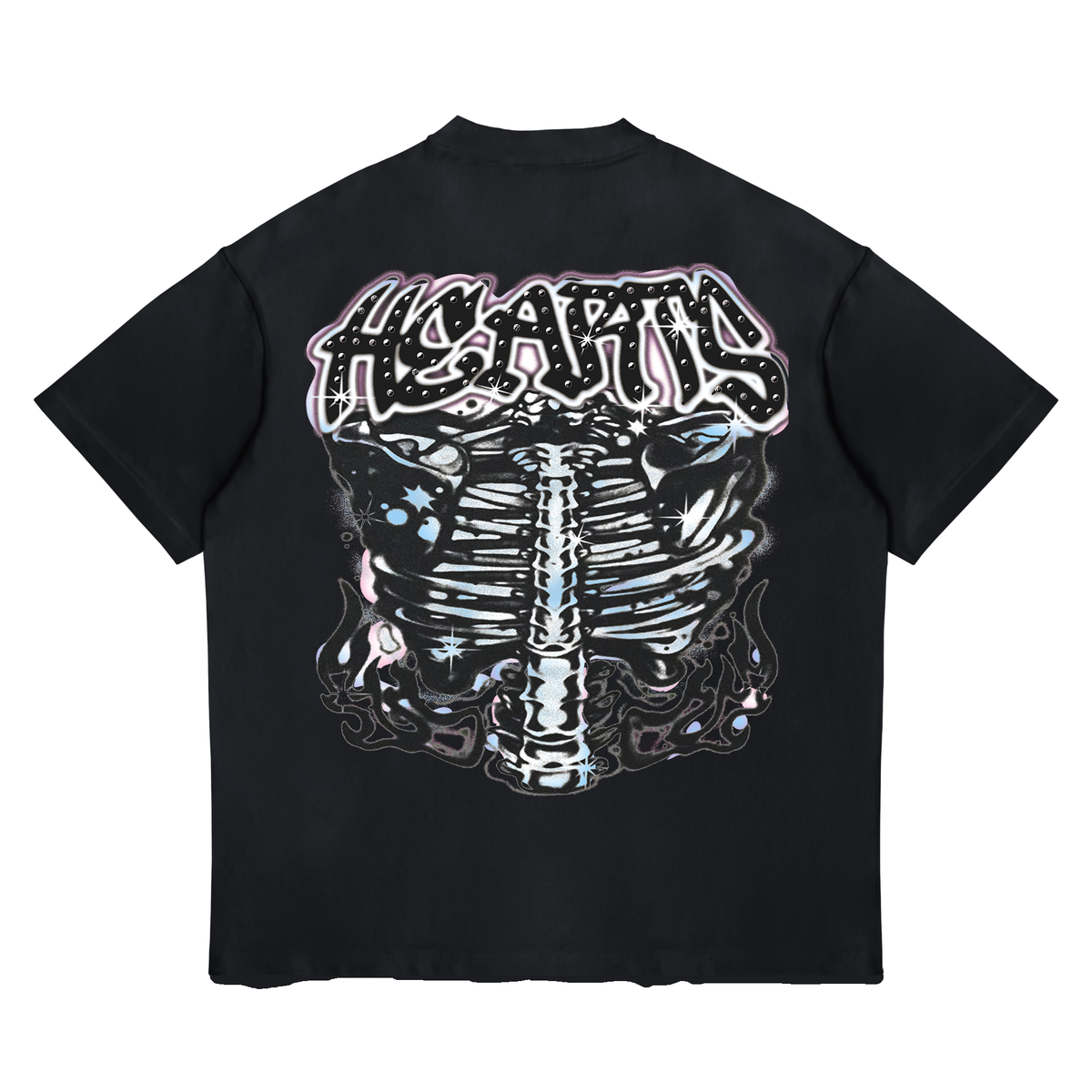 Lonely Hearts Club Heart And Soul Rhinestones Premium Cropped T-shirt