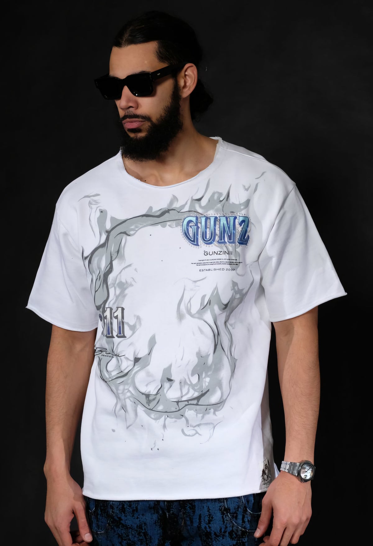 Gunzini 11:11 Cropped T-shirt