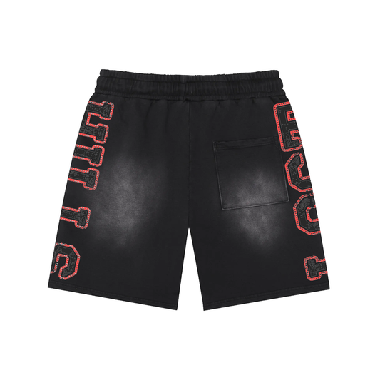 Lost In The Hills The Logo Heavyweight Rhinestone Shorts