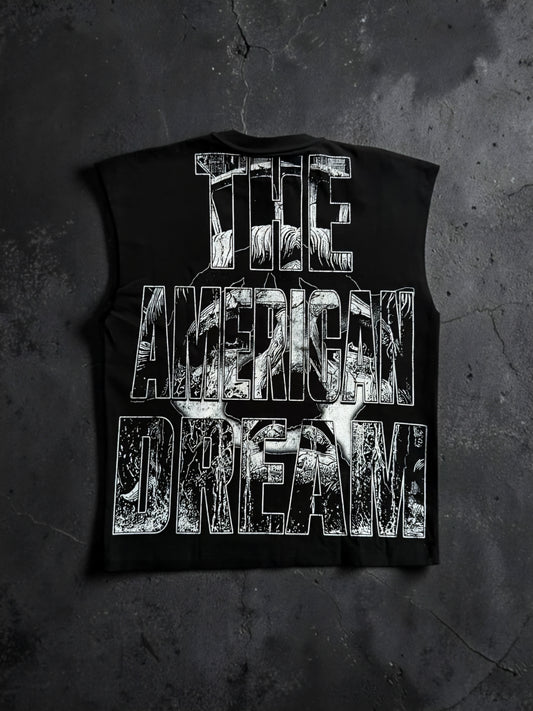 Rich The American Dream Rhinestone Sleeveless T-shirt