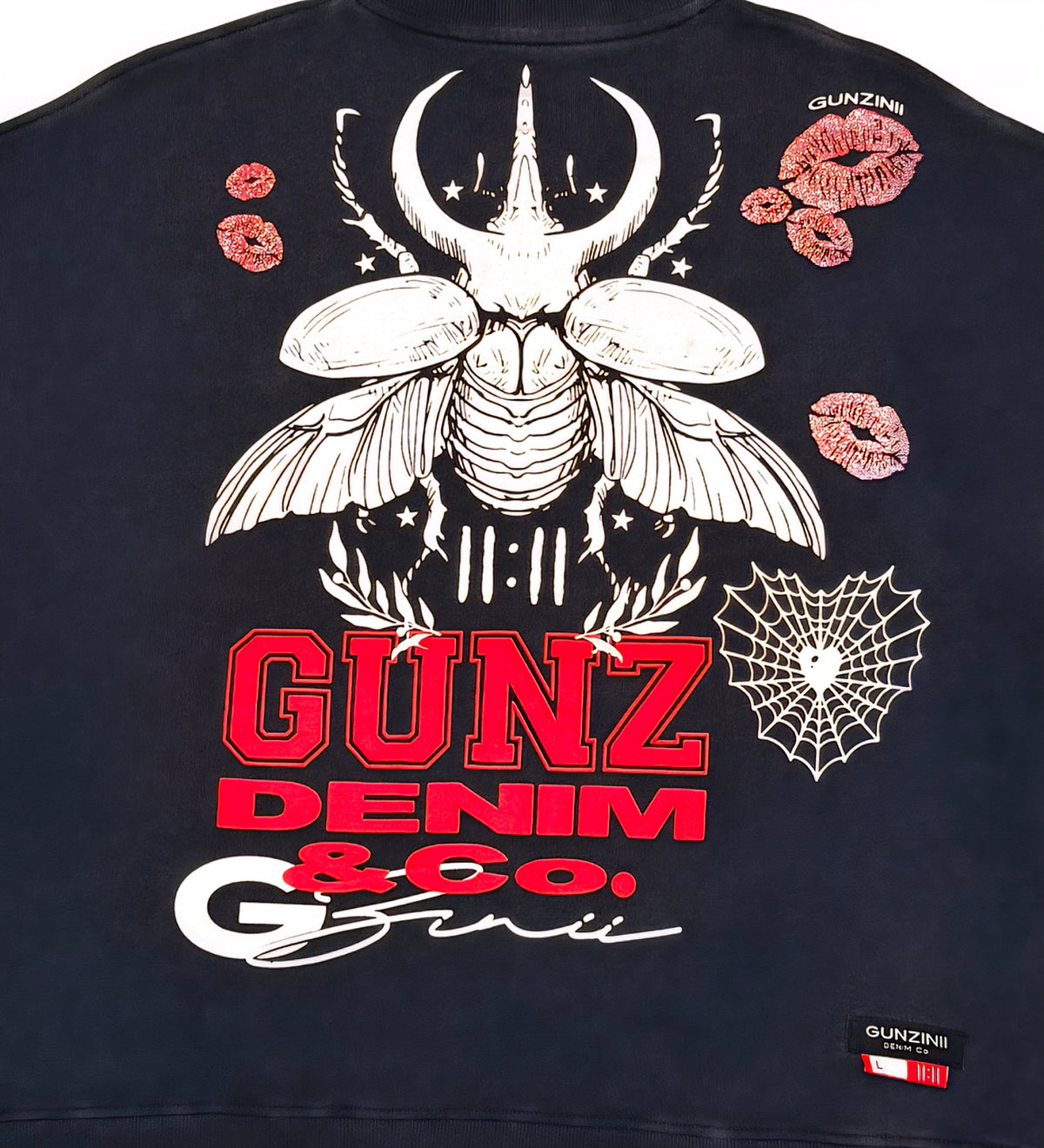 Gunzini Dragon Fly Full Zip  Tshirt Cropped T-shirt