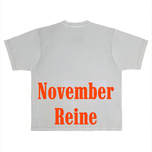 November Reine Yippy Kay Yay Luxury Heavyweight T-shirt With Rhinestones