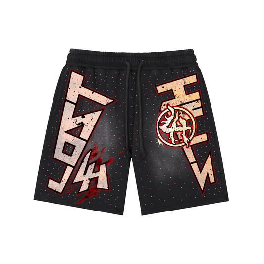 Lost In The Hills Rockstar Heavyweight Rhinestone Shorts