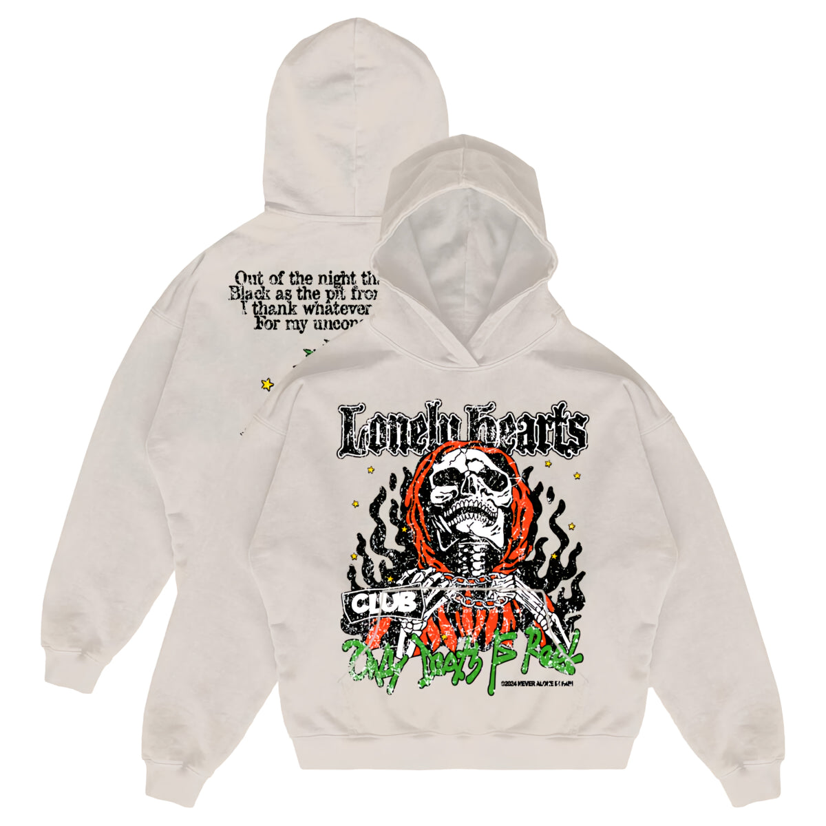 Lonely Hearts Club Only Death Is Real Premium Hoodie