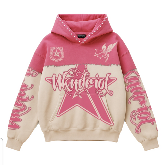 Wknd Riot Top Notch Rhinestone Hoodie