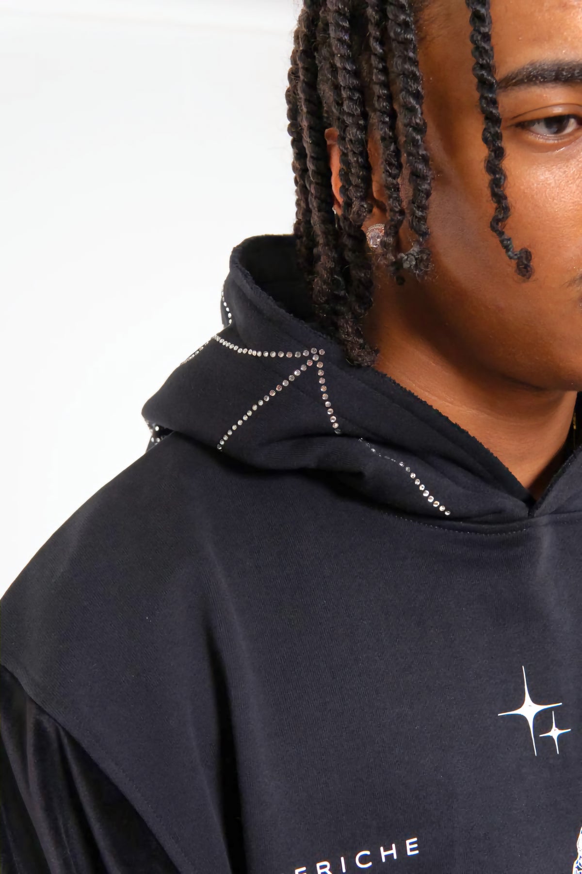 Vie Richie Venom Spider Rhinestone Hoodie