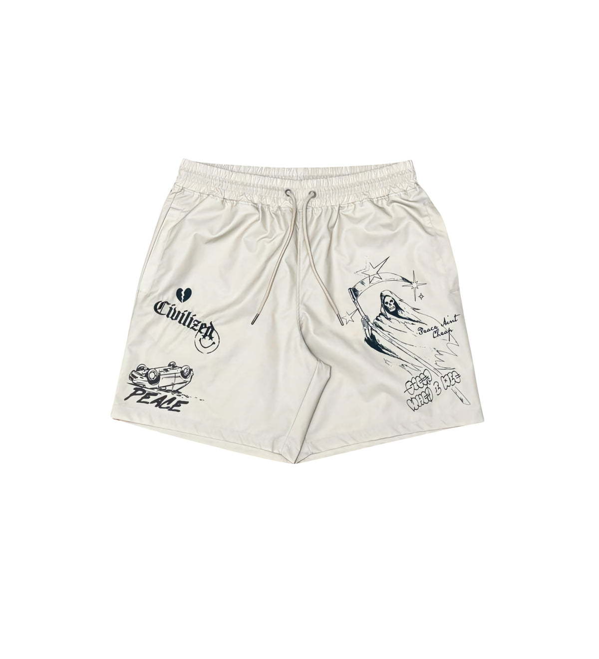 Civilized Graffiti Button Up Short Set
