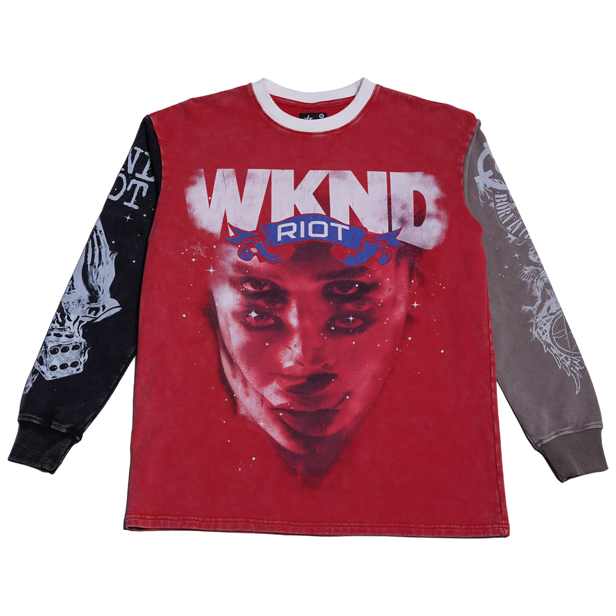Wknd Riot Embrace The Chaos Heavyweight Long Sleeve T-shirt