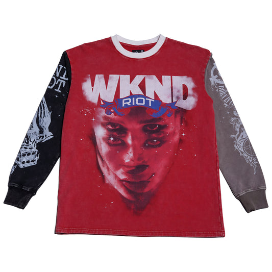 Wknd Riot Embrace The Chaos Heavyweight Long Sleeve T-shirt