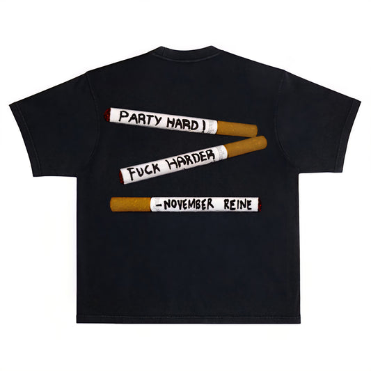 November Reine Bad Girls Go Backstage Luxury Heavyweight T-shirt