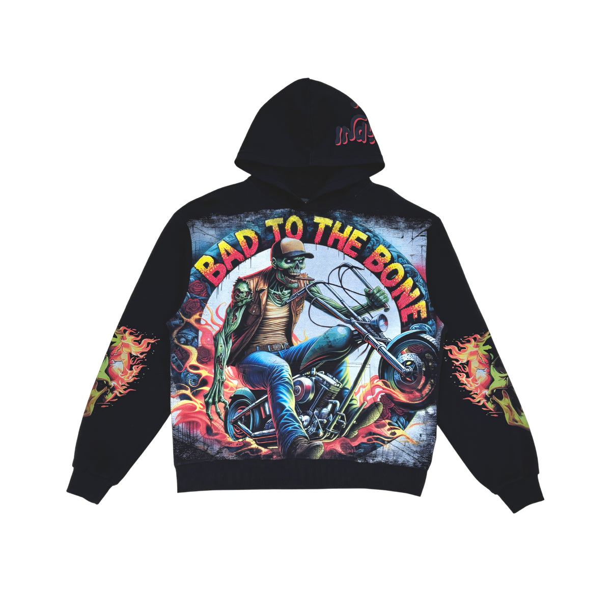 Stray Bad To The Bone Rhinestone Premium Hoodie