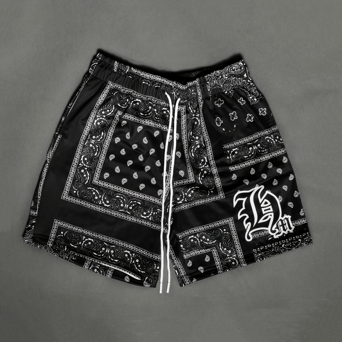 Hasta Muerte Bandana Paisley Shorts (Black)