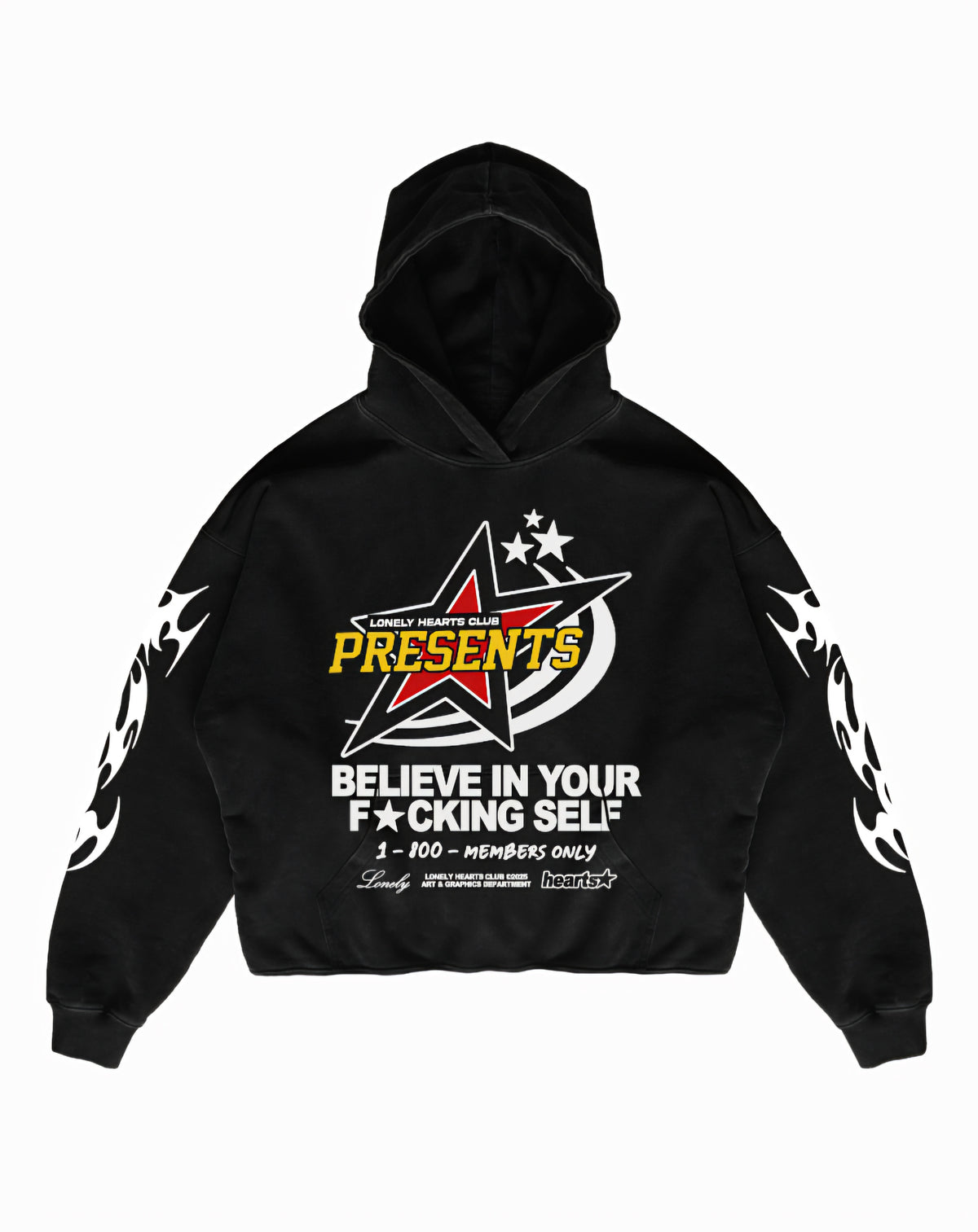 Lonely Hearts Club Believe In Yourself Premium Cropped Hoodie