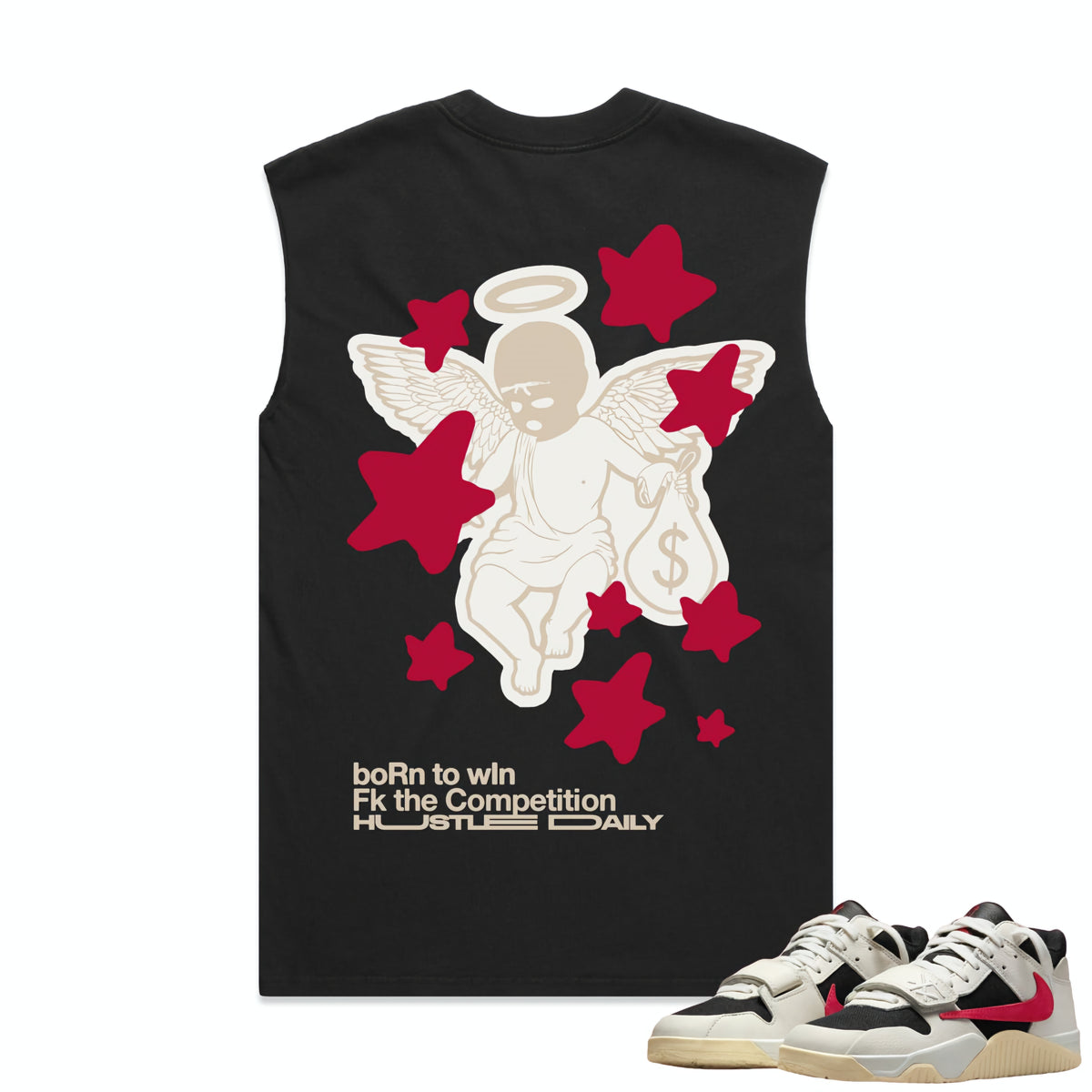 Hasta Muerte Red Label Get Money Born To Win Sleeveless T-shirt