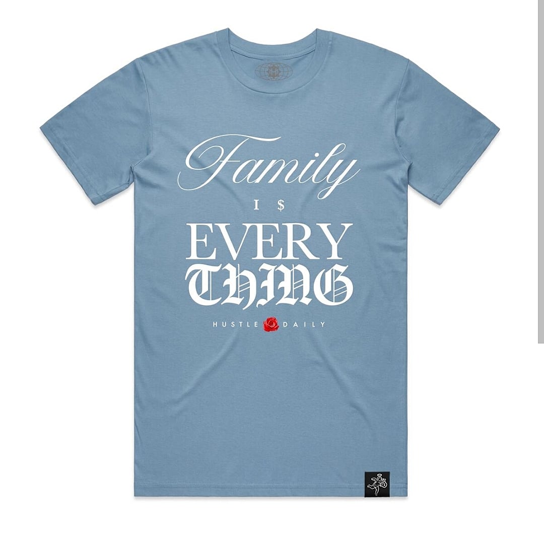 Hasta Muerte Money Family Is Everything Script T-Shirt