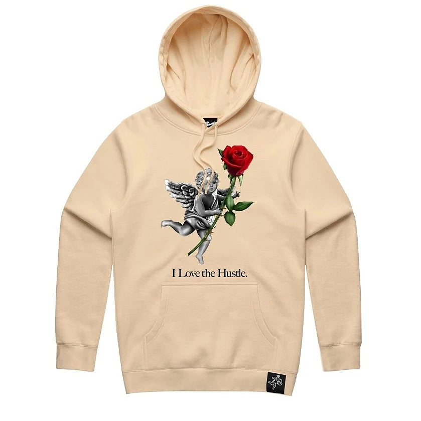 I Love The Hustle Hoodie (Sandshell)