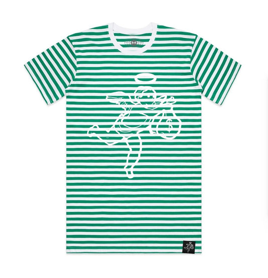 Hasta Muerte Classic Logo Stripe T-shirt
