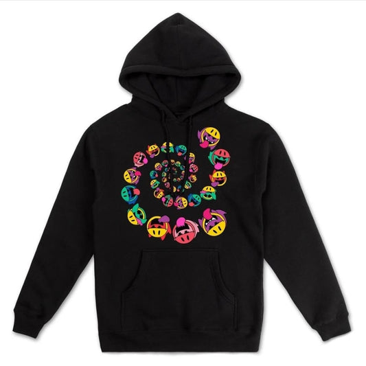 Pink Dolphin Dream Spiral Hoodie