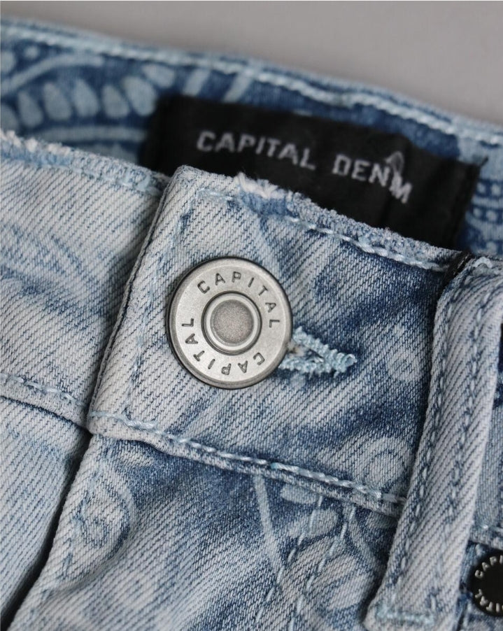 Capital Money Bag Paisley Denim
